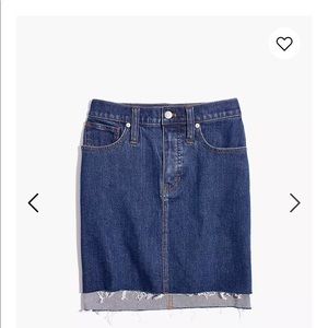 Madewell Jean Mini Skirt